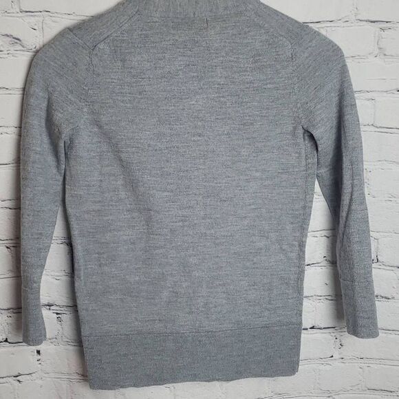 Banana Republic Merino Wool Gray Cardigan Sweater - Picture 3 of 8